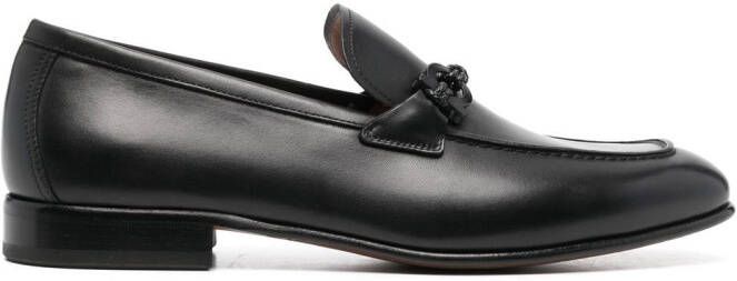 Ferragamo buckle-detail leather loafers Black