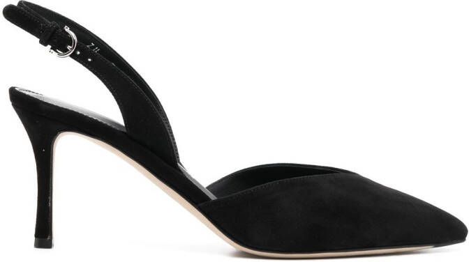 Ferragamo buckle-fastening 80mm heeled pumps Black
