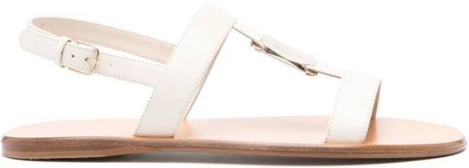 Ferragamo Capri leathers sandals Neutrals