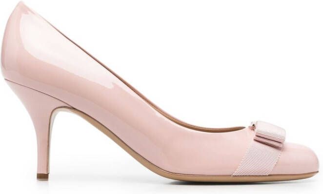 Ferragamo Carla 70mm Viva-bow pumps Pink