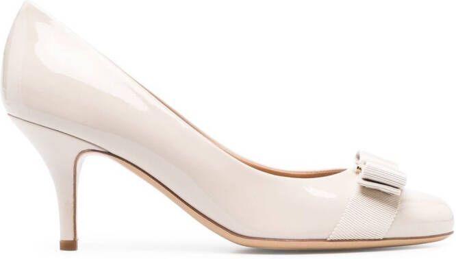 Ferragamo Carla Vara 70mm pumps White