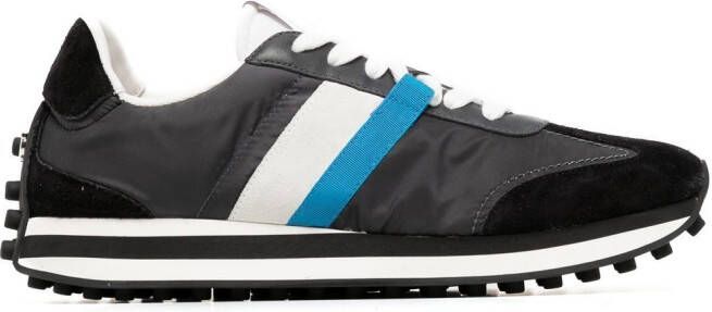 Ferragamo colour-block panelled low-top sneakers Black