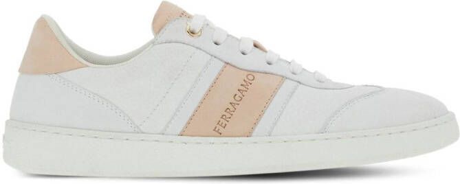 Ferragamo debossed-logo low-top sneakers Neutrals