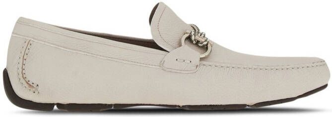 Ferragamo Driver Gancini-ornament loafers Neutrals