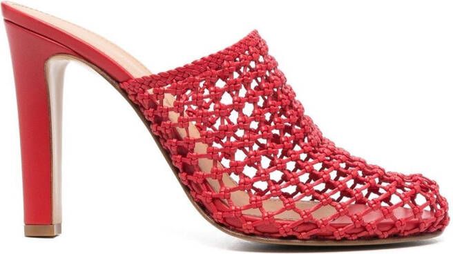 Ferragamo 110mm Ella mules Red