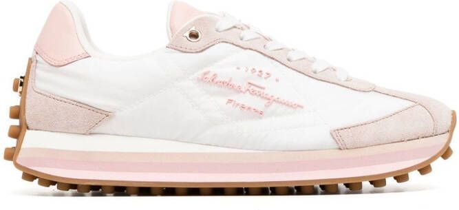 Ferragamo embossed-logo low-top sneakers White