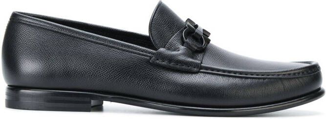 Ferragamo Gancini horsebit loafers Black