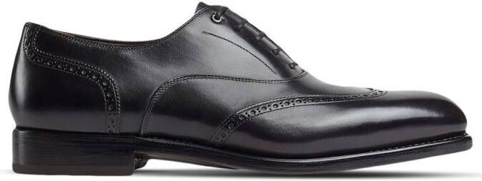 Ferragamo Gancini leather Oxford shoes Black