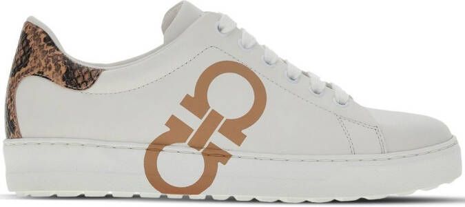 Ferragamo Gancini low-top sneakers White