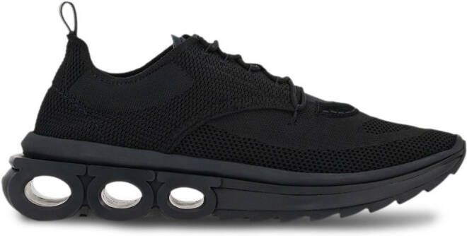 Ferragamo knitted running sneakers Black
