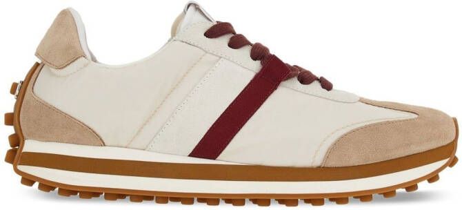 Ferragamo Gancini-plaque low-top sneakers Neutrals