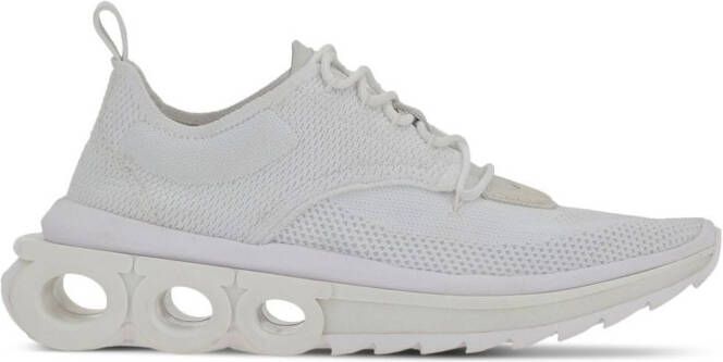 Ferragamo Gancini-plaque low-top sneakers White