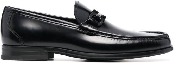 Ferragamo Grandioso Gancini-buckle loafers Black