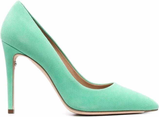 Ferragamo Ilary X5 105mm suede pumps Green