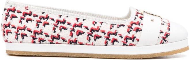 Ferragamo Kacy woven espadrilles White