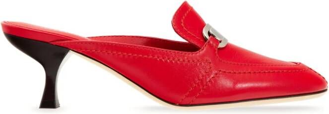 Ferragamo kitten-heel mules Red