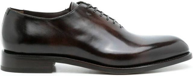 Ferragamo lace-up leather Derby shoes Brown