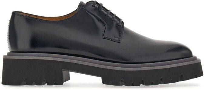 Ferragamo lace-up leather derby shoes Black