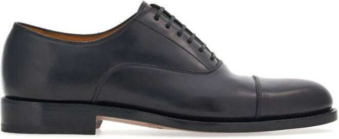 Ferragamo lace-up leather oxford shoes Black