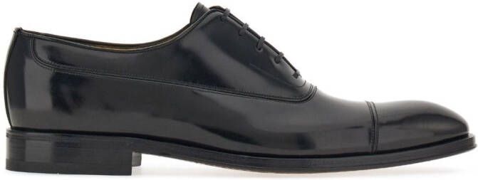 Ferragamo lace-up leather oxford shoes Black