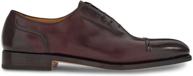 Ferragamo leather Oxford shoes Brown