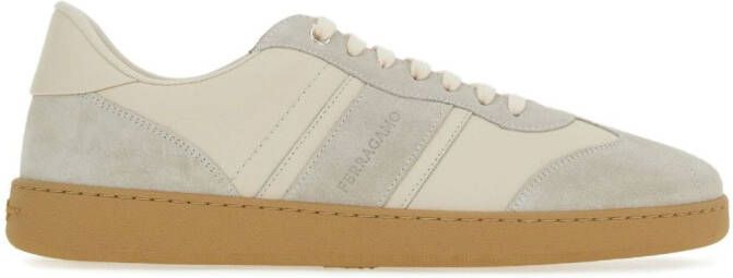 Ferragamo logo-debossed low-top sneakers White