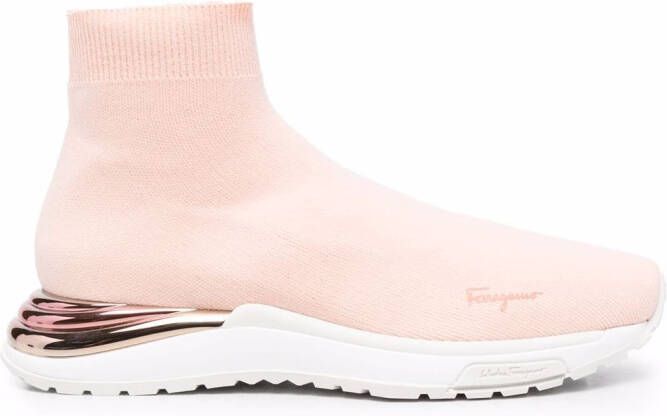 Ferragamo logo slip-on sneakers Pink