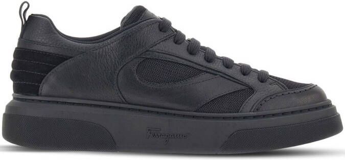 Ferragamo low-top lace-up sneakers Black