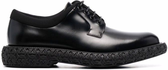 Ferragamo Mark leather Derby shoes Black