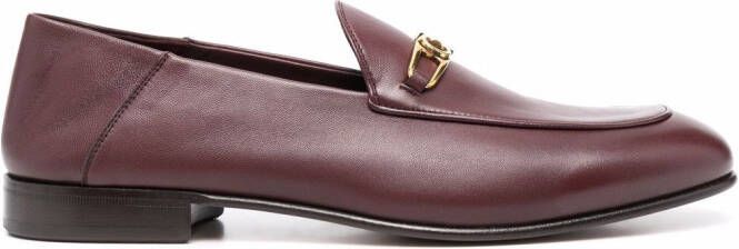 Ferragamo Melbourne Gancini-buckle loafers Red