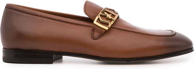 Ferragamo Nairobi logo plaque loafers Brown