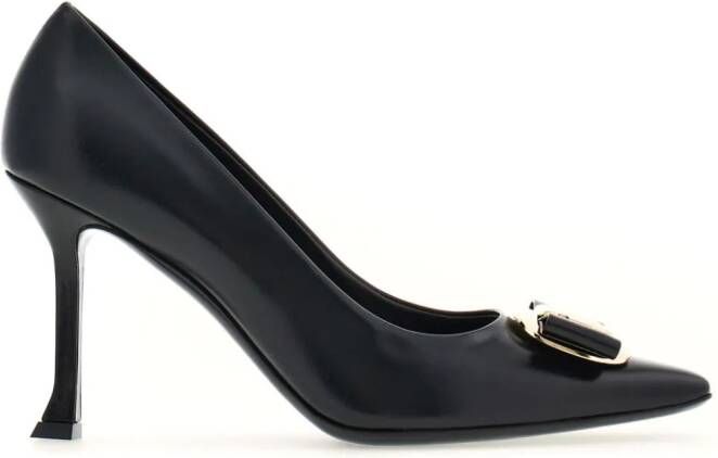 Ferragamo 85mm New Vara leather pumps Black