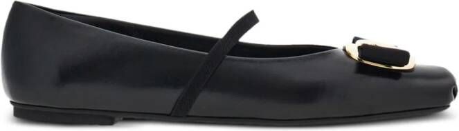Ferragamo New Vara flat ballerina shoes Black