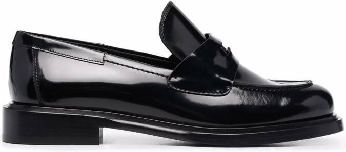 Ferragamo Nyx 30 patent leather loafers Black