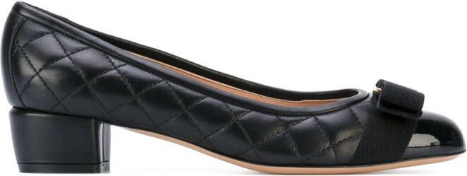 Ferragamo Ornament Vara-bow 40mm pumps Black