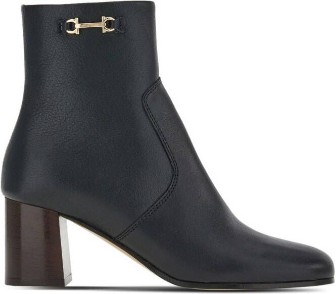 Ferragamo Otello buckle-detail ankle boots Black