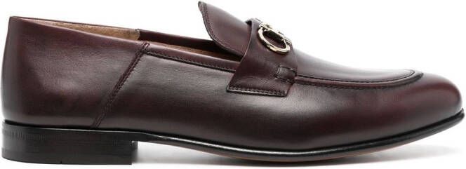 Ferragamo Ottone Gancini-buckle loafers Purple