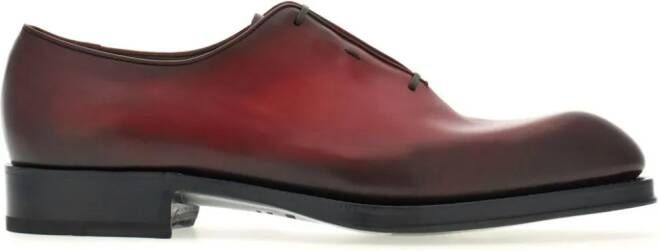 Ferragamo Oxford almond-toe shoes Red