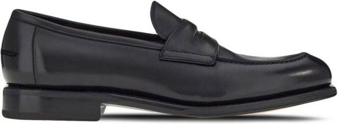 Ferragamo Penny almond toe loafers Black