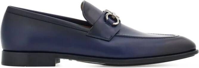 Ferragamo Penny Gancini-plaque loafers Blue