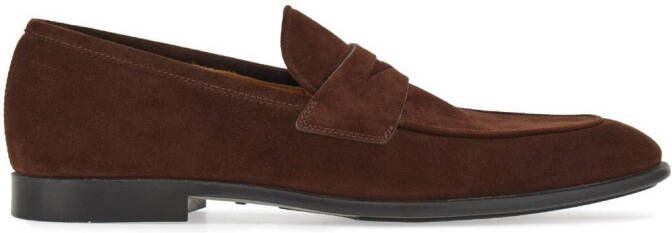 Ferragamo penny-slot leather loafers Brown