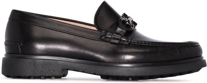 Ferragamo Ready Gancini-plaque loafers Black