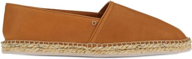 Ferragamo topstitch detail espadrilles Brown