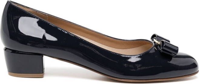 Ferragamo Vara 1 patent pumps Blue