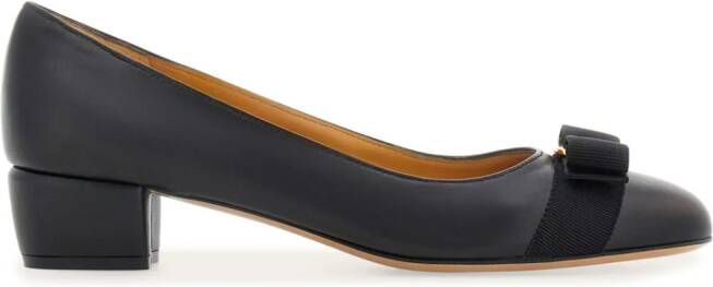 Ferragamo Vara 30mm leather pumps Black