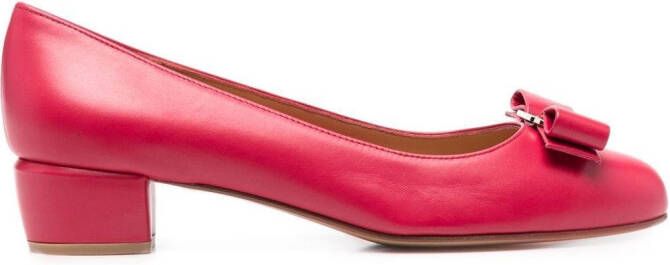 Ferragamo Vara-bow décolleté pumps Pink