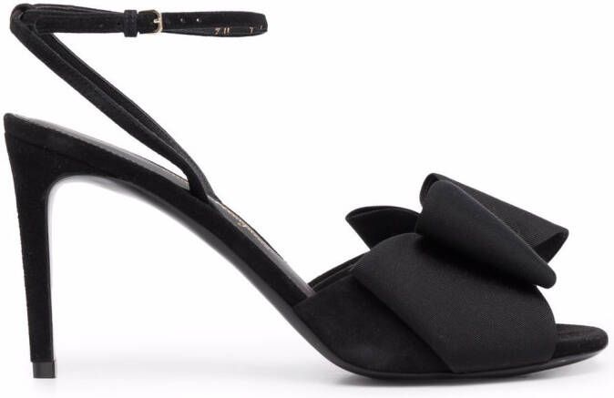 Ferragamo 95mm Vara-bow detail sandals Black