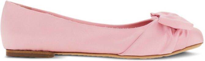 Ferragamo Vara bow-detailing leather loafers Pink