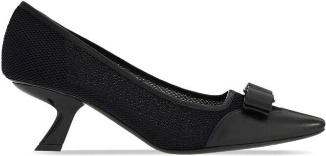 Ferragamo Vara-bow low-heel pumps Black