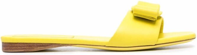 Ferragamo Vara bow open-toe sandals Yellow